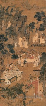 appréciant les images vieille Chine encre Peinture à l'huile